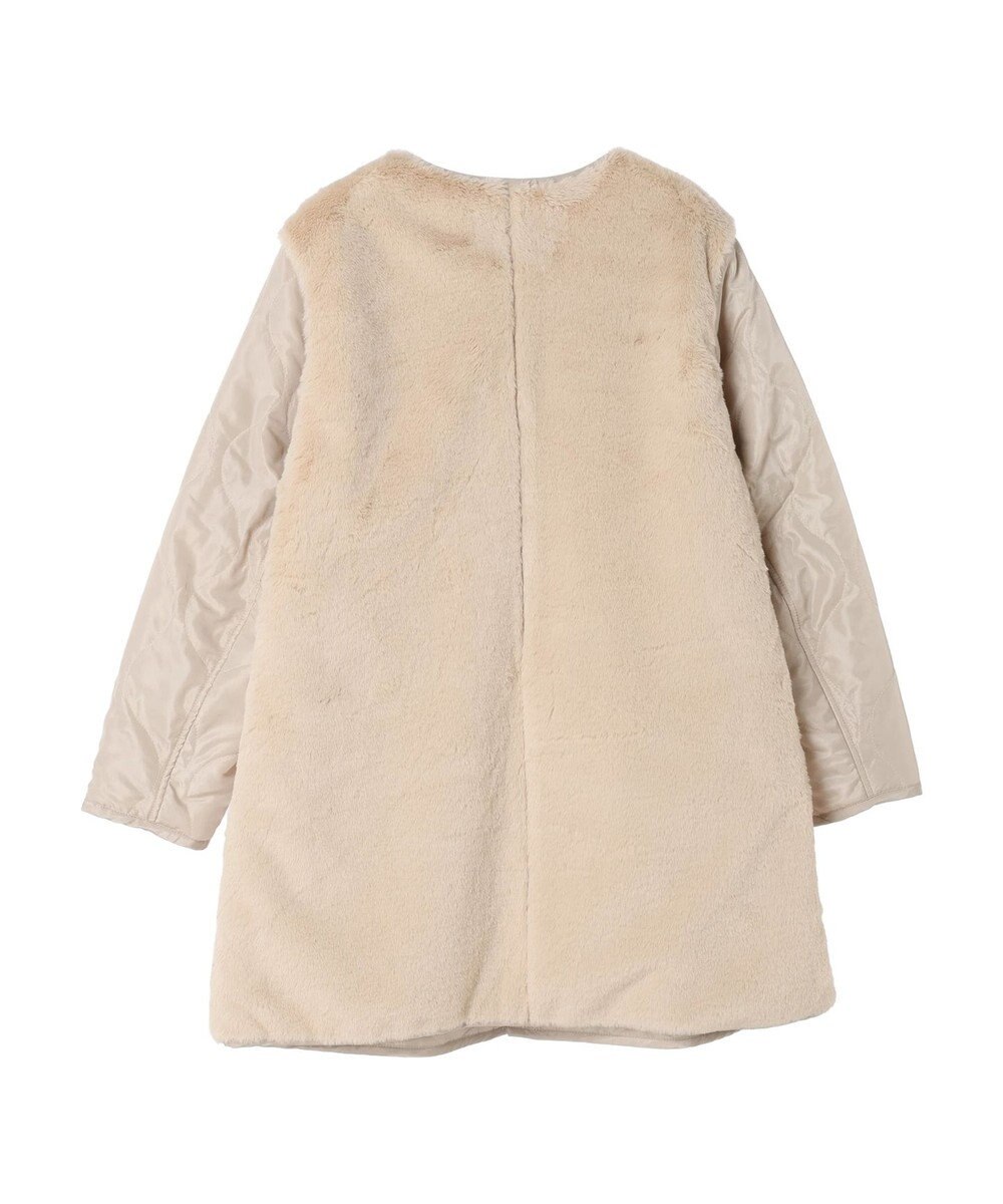 earth music&ecology ファー＆キルティングリバーシブルコート 