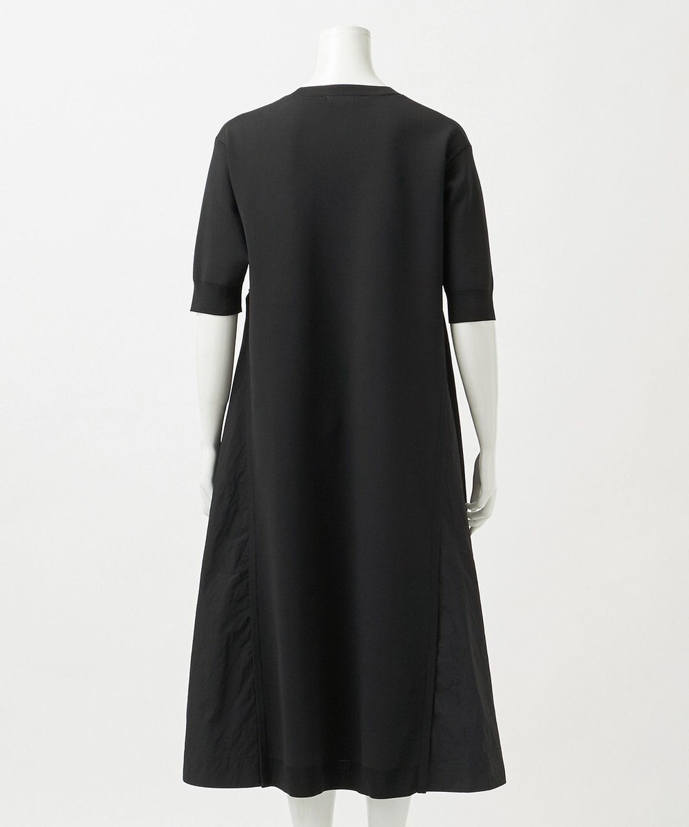 23区 L 【R(アール)】ナイロンタフタドッキング ニットワンピース 