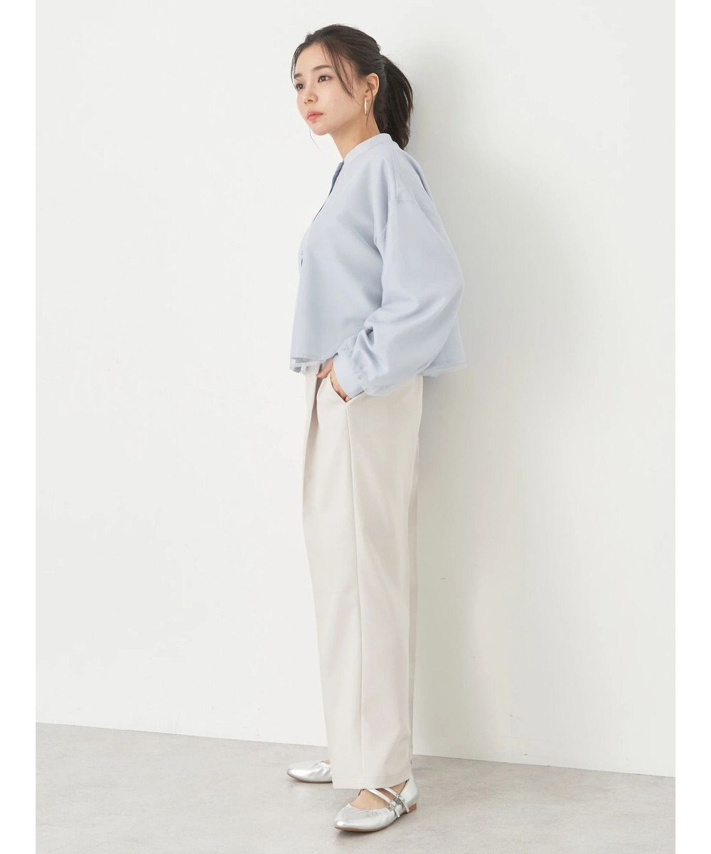 earth music&ecology チュールレイヤードシャツ 