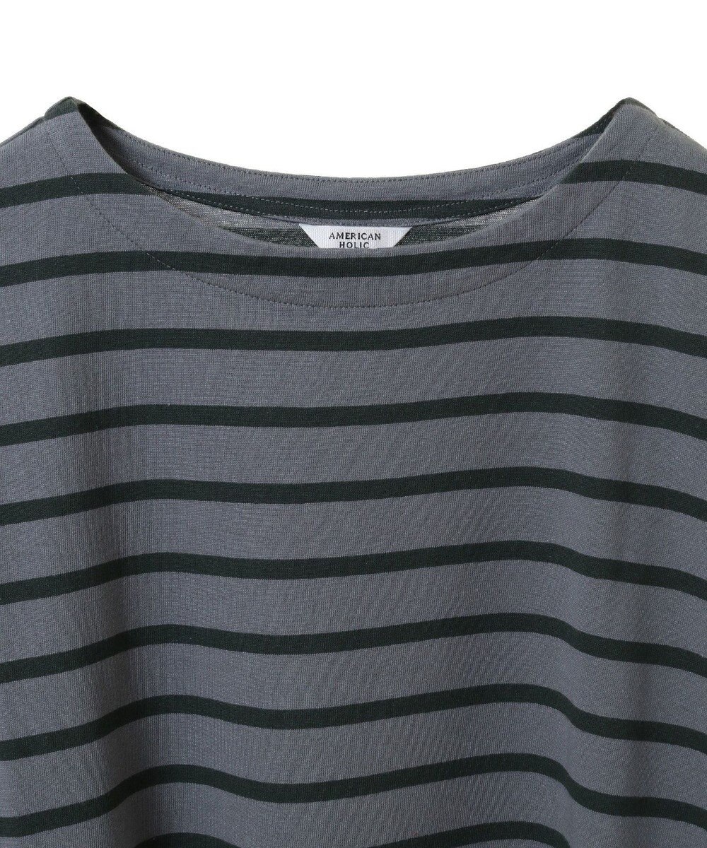 AMERICAN HOLIC ボーダーカットＢＩＧプルオーバー 