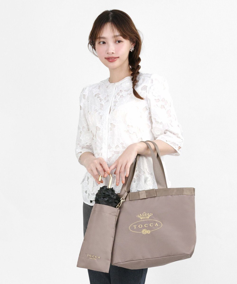 TOCCA 【A4サイズ対応・撥水・サスティナブル素材】LOGO RAIN 2SET BAG バッグ 