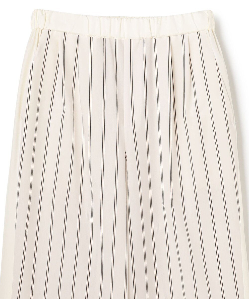 BEIGE， QUARTZ / 側章コンビ ストライプパンツ 