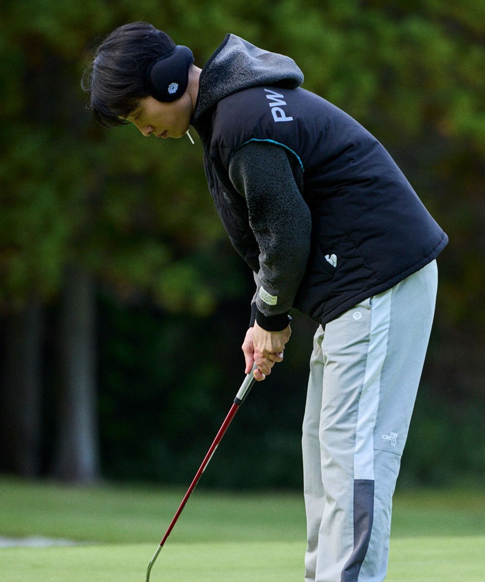 PW CIRCULUS 【撥水加工 / ストレッチ】【MEN】キルティング中綿ベスト ゴルフ 