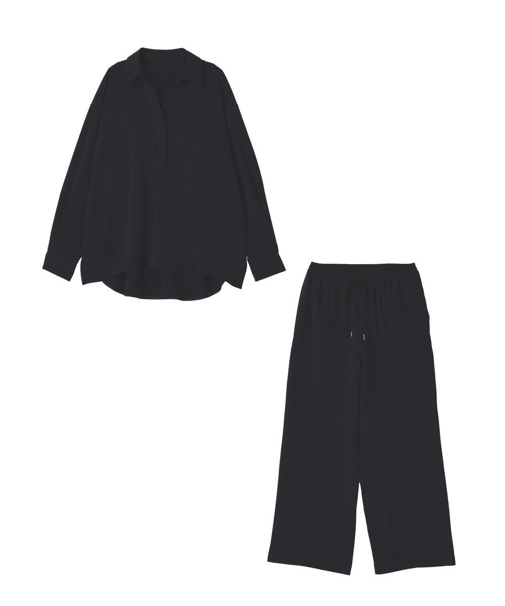 YECCA VECCA 【2点SET】スキッパーデザインセットアップ 