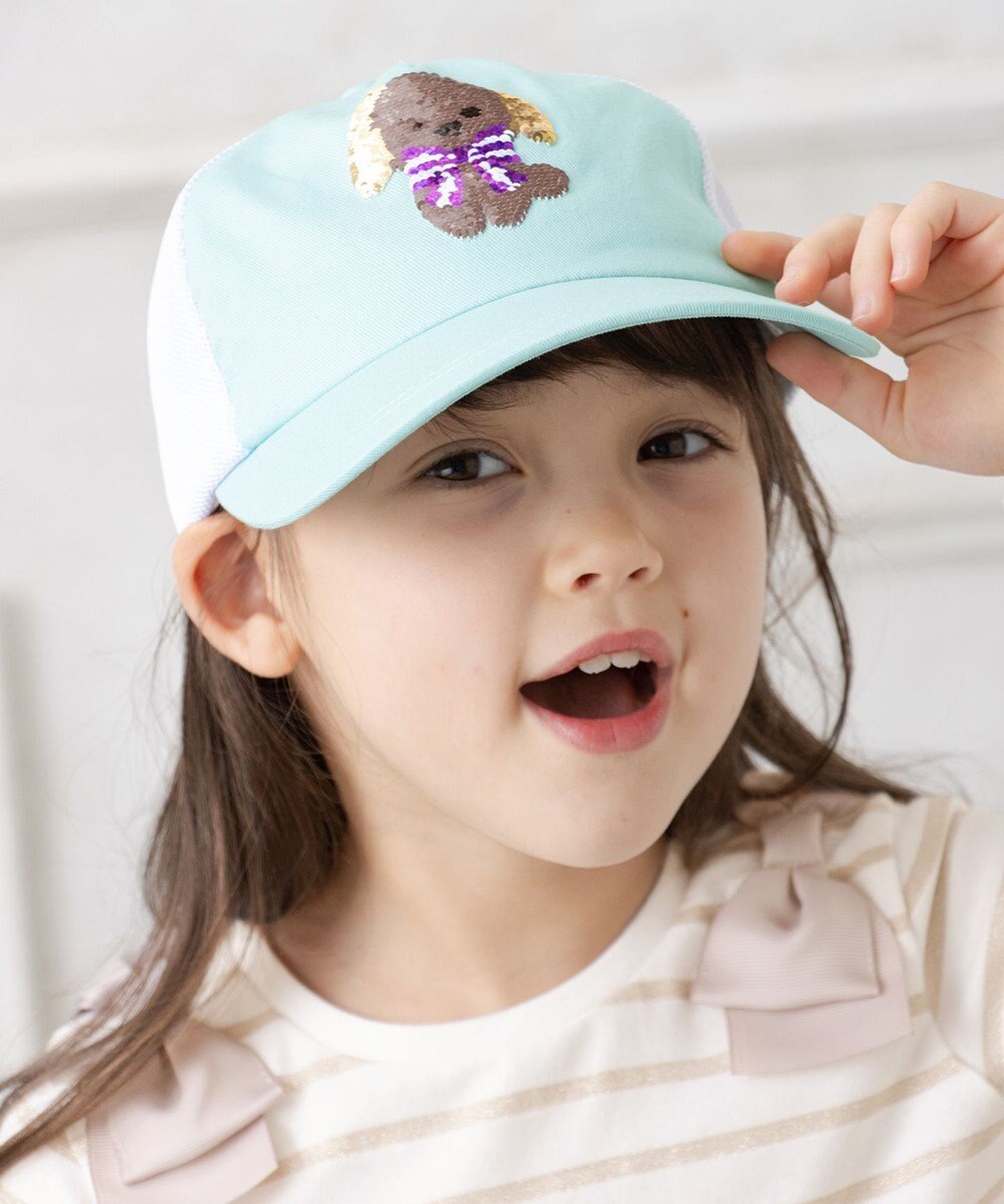 ANY KIDS ミラクルスパンコール メッシュ キャップ 