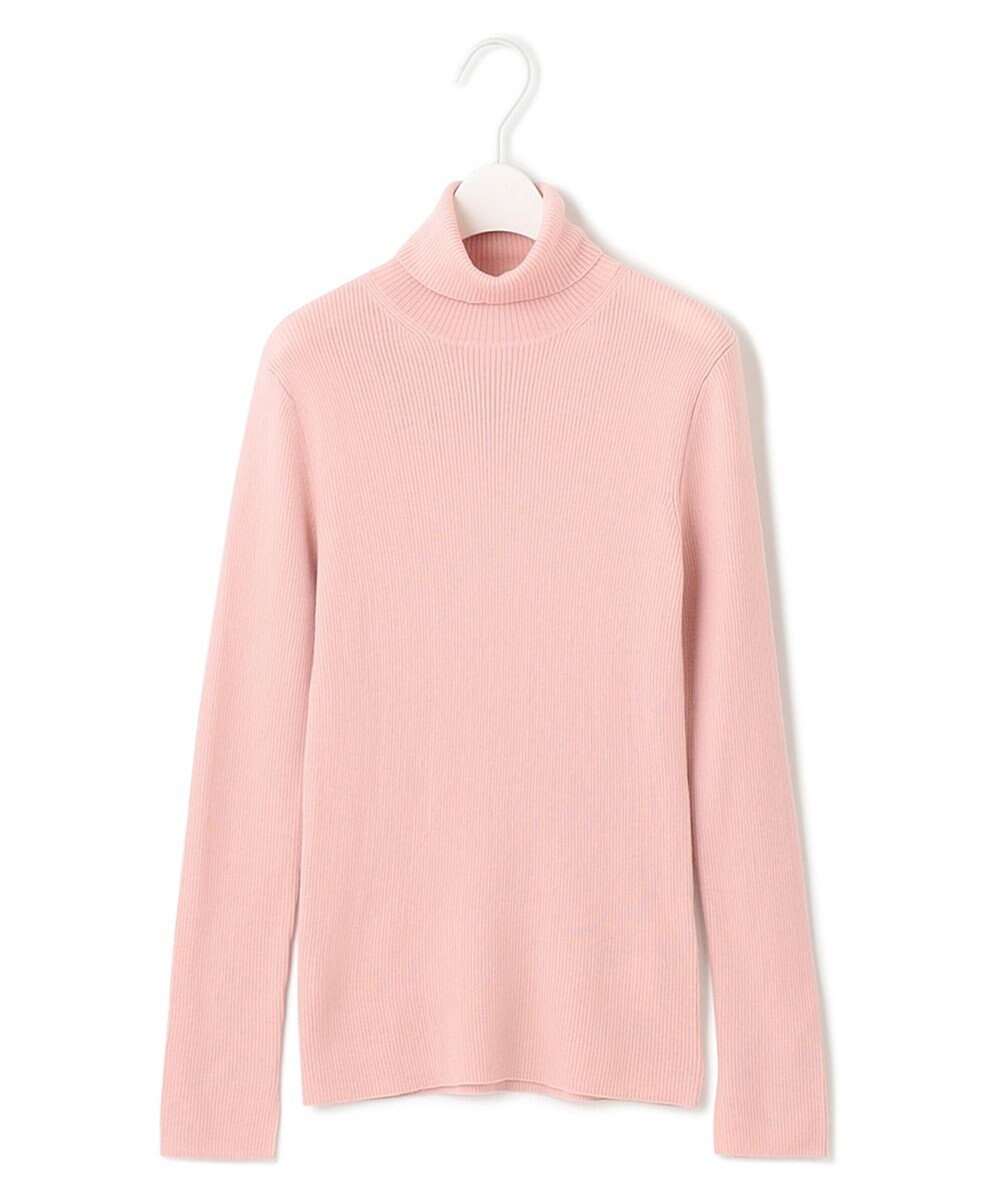 ICB 【洗える】エクストラファインメリノリブ タートルネックニット 