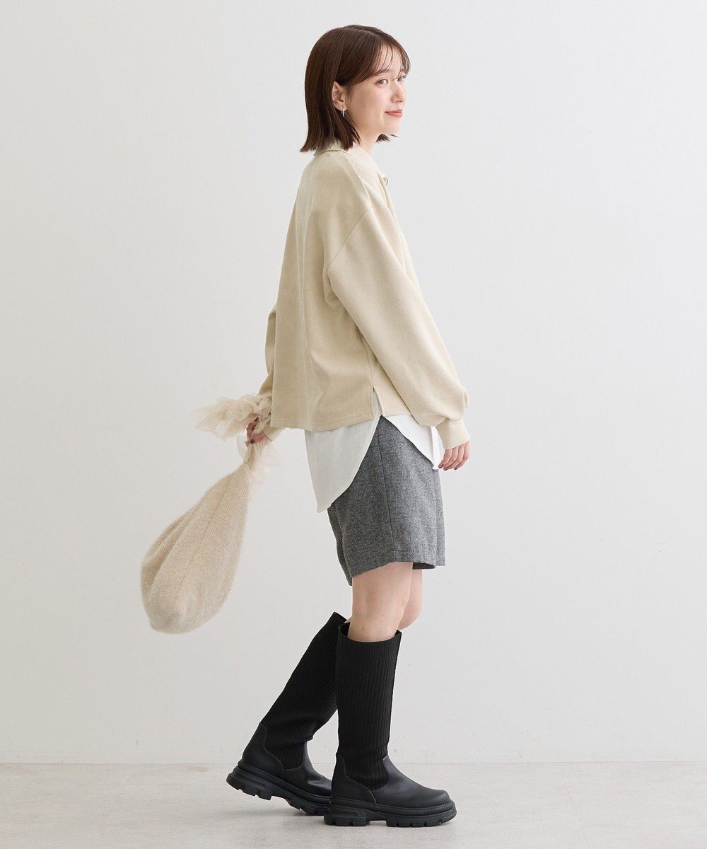 Green Parks ・ＳＵＧＡＲ　ＳＰＯＯＮ　スエードポンチハーフＺＩＰ 