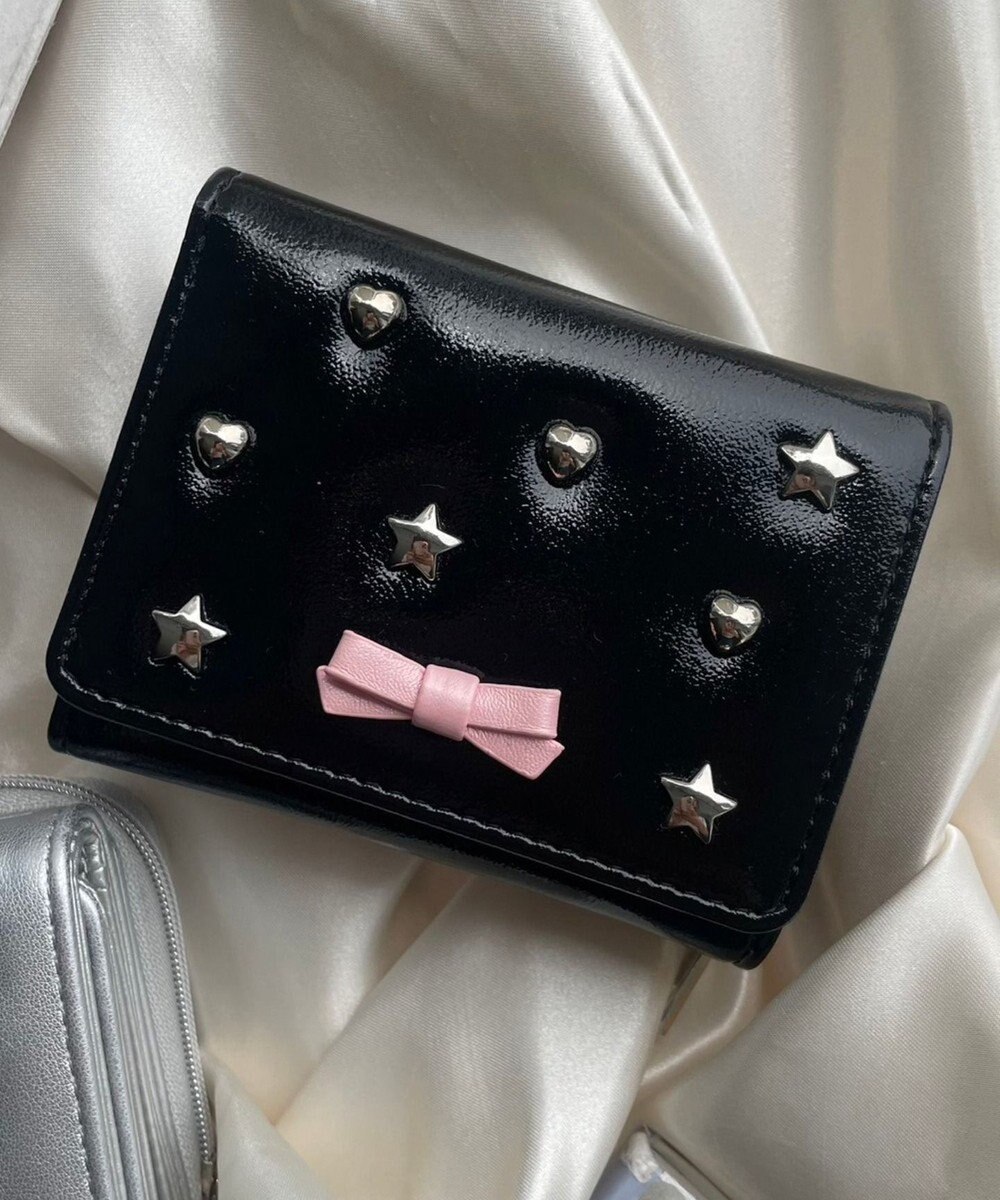 WEGO スタッズリボンウォレット 