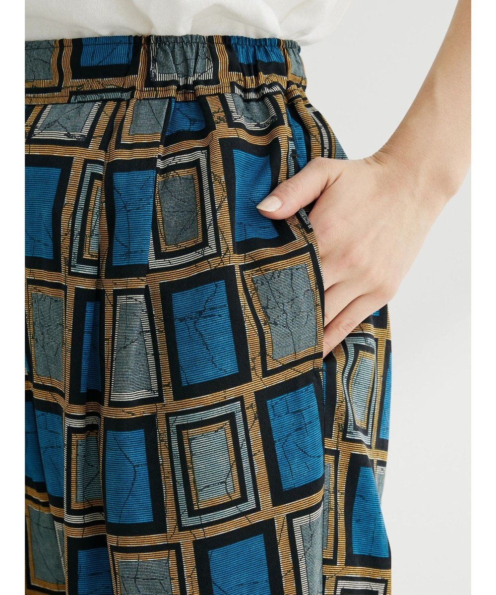 Green Parks アフリカン柄イージーパンツ 