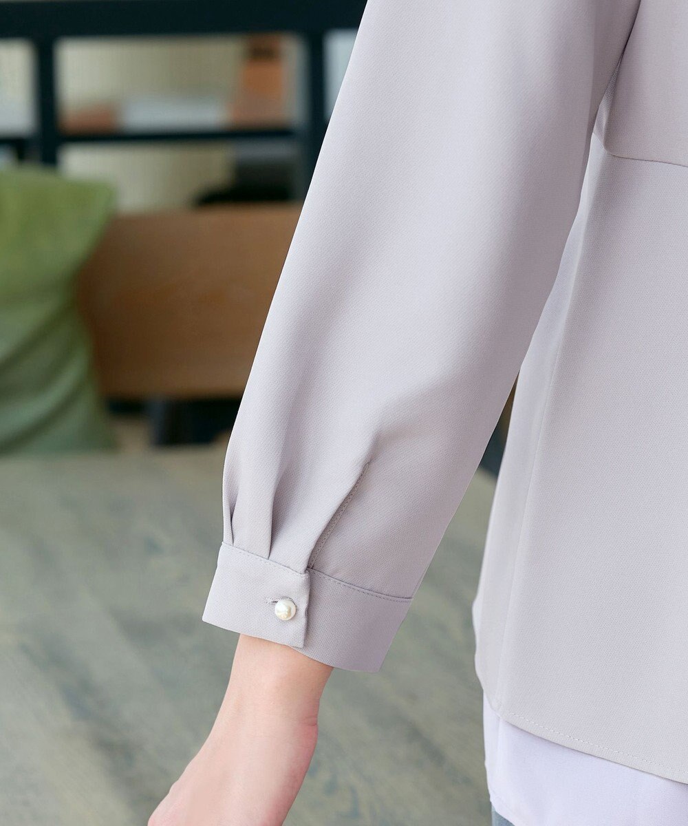 Tiaclasse L 【洗える】レイヤードヘムペプラムブラウス 