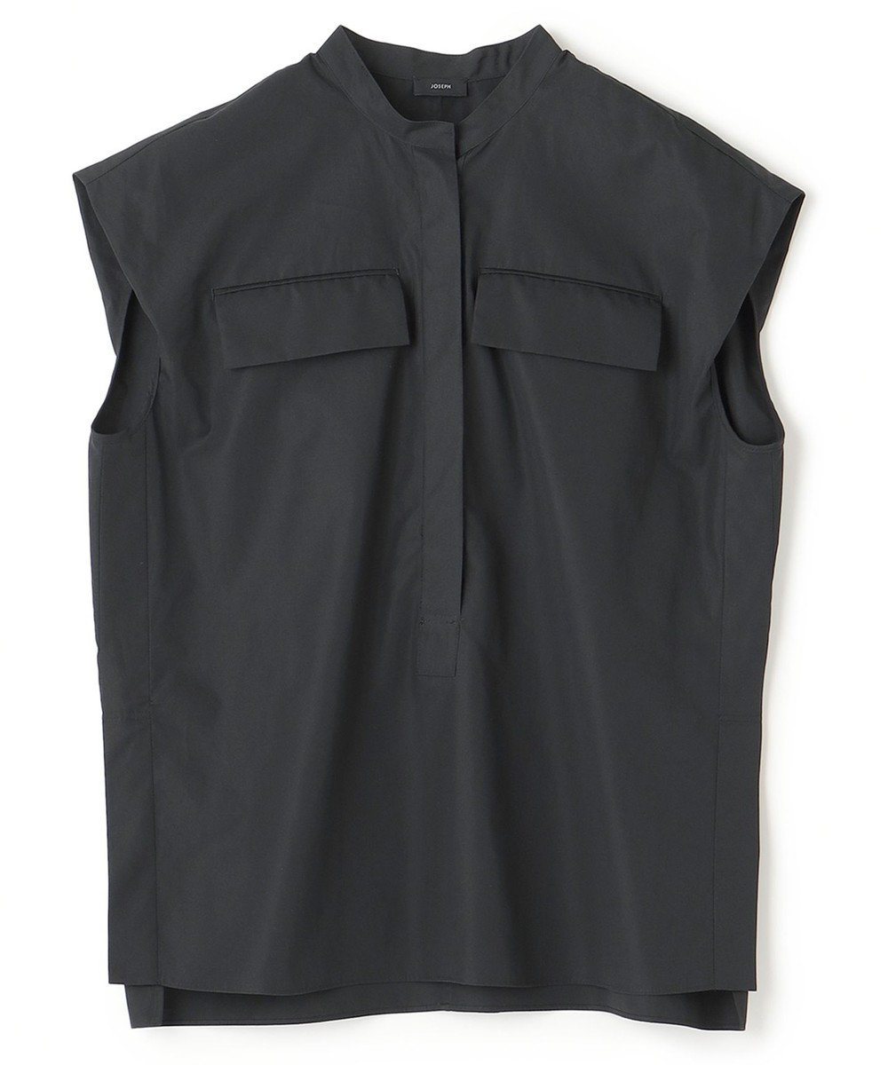 JOSEPH 【洗える】ポプリン　ノースリーブブラウス 