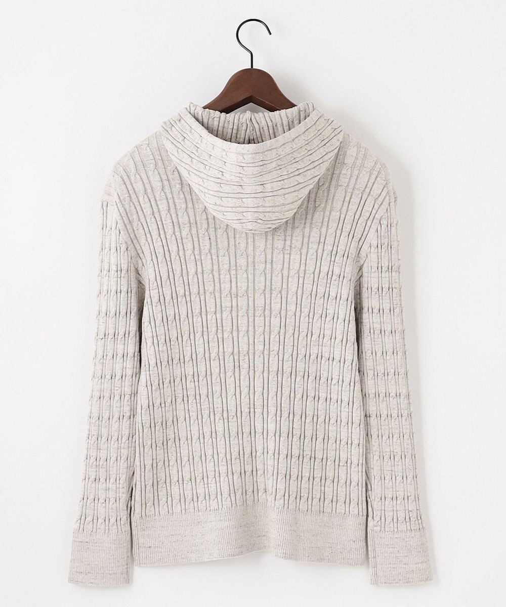 JOSEPH ABBOUD 【オリジナルオーガニックコットン使用/サスティナブル】JOE COTTONケーブル ニットパーカー 