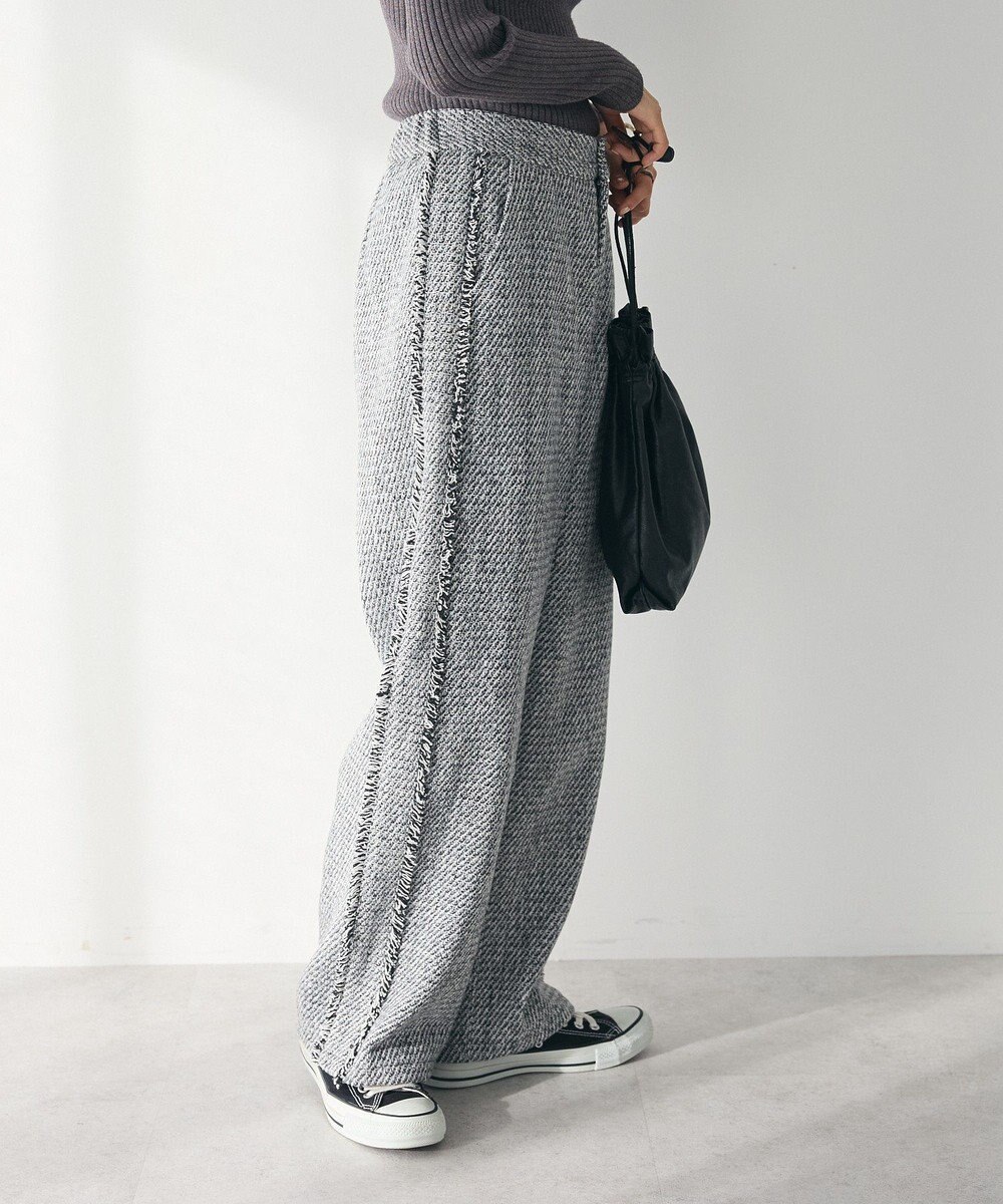 CRAFT STANDARD BOUTIQUE ツイードストレートパンツ 