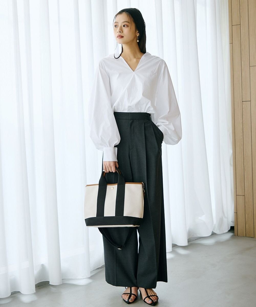 TOPKAPI 【Breath TOPKAPI】スコッチグレイン ネオレザー トート バッグ ショルダー付き M 