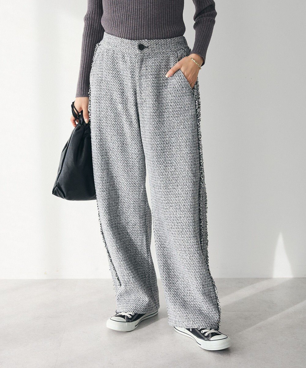 CRAFT STANDARD BOUTIQUE ツイードストレートパンツ 