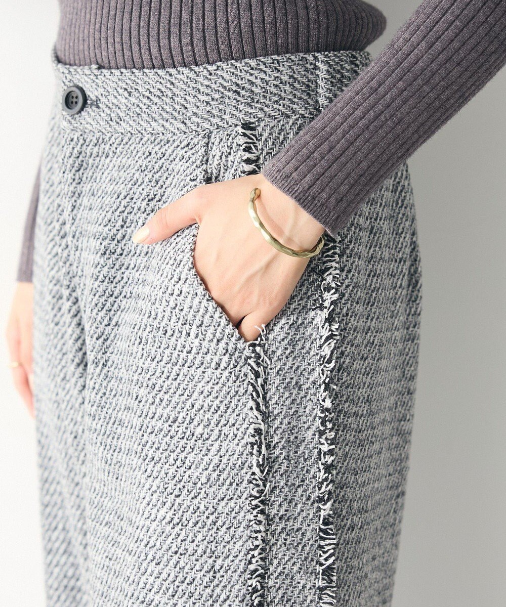 CRAFT STANDARD BOUTIQUE ツイードストレートパンツ 