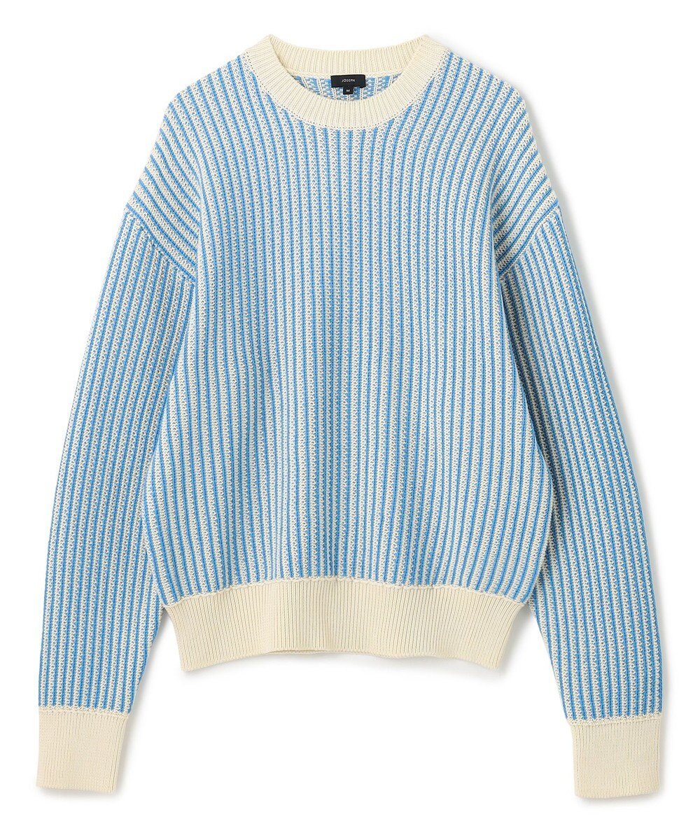 JOSEPH 【洗える】バイオテープコットン　ラウンドネックニット 