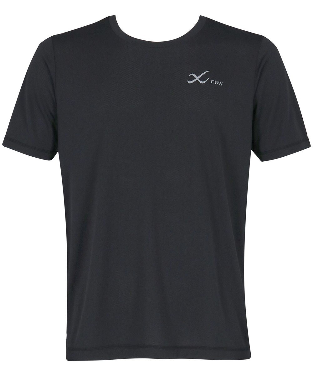 CW-X 【MEN】 CW-X トップス 【薄軽ランニングシャツ】 半袖 3分袖 Ｕネック 吸汗速乾性(本体) メンズ DLO155 /ワコール 