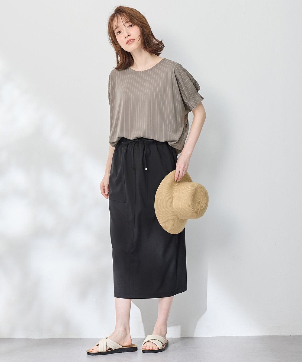 ANY 【洗濯機可】タックスリーブドルマンTシャツ 