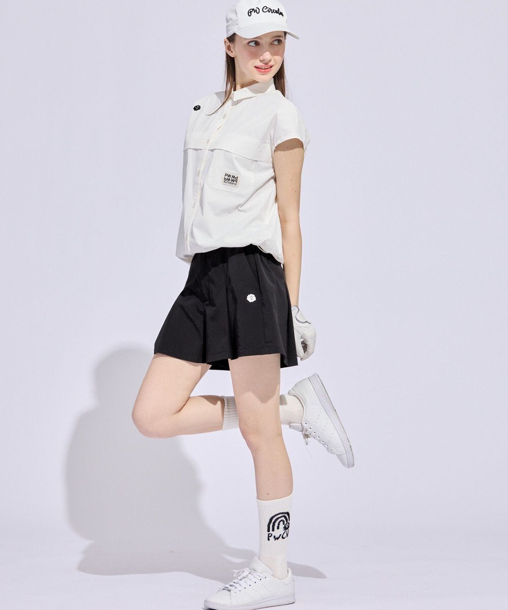 PW CIRCULUS 【WOMEN】ボックスプリーツショーツ ゴルフウェア レディース 