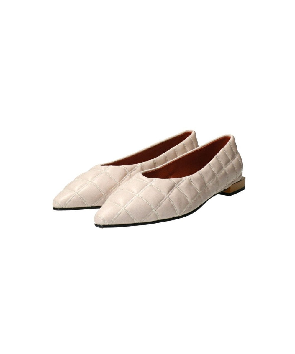 INTER-CHAUSSURES 【ANGEL ALARCON】ポインテッドトウキルティングパンプス 