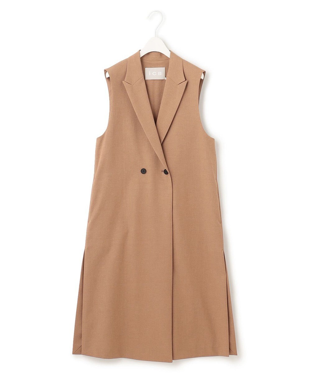 ICB 【セットアップ対応・洗える】 LooseWeave ロングジレ 