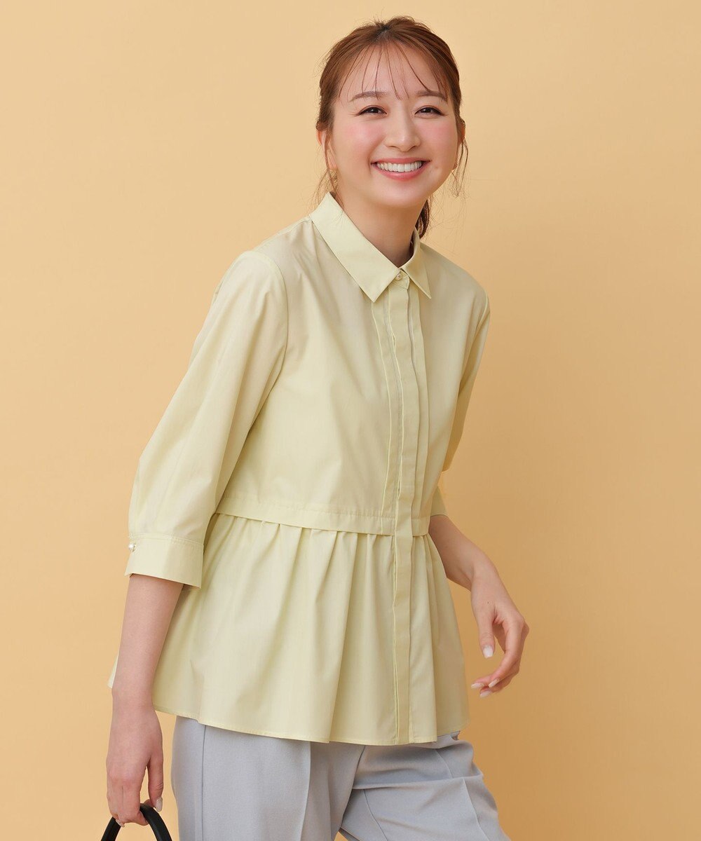 ANY SIS フレアペプラム シャツ 