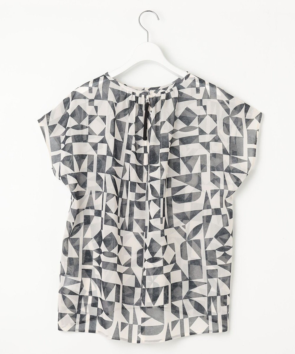 23区 【洗える】Ratti ウォールプリント ブラウス 