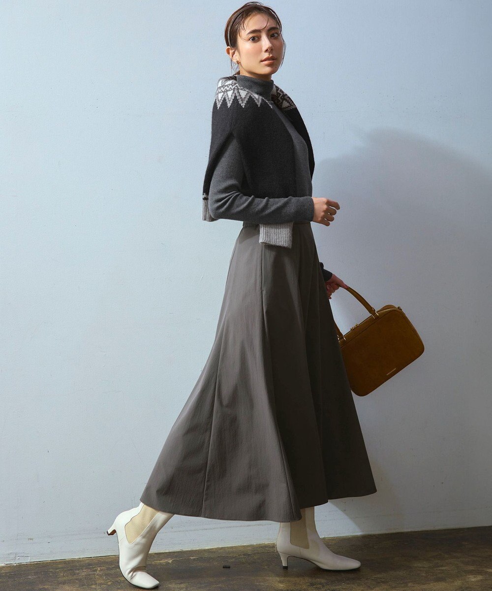 23区 S 【滝沢眞規子さん着用/WEB限定カラーあり】ウーステッドウール リブタートル ニット 