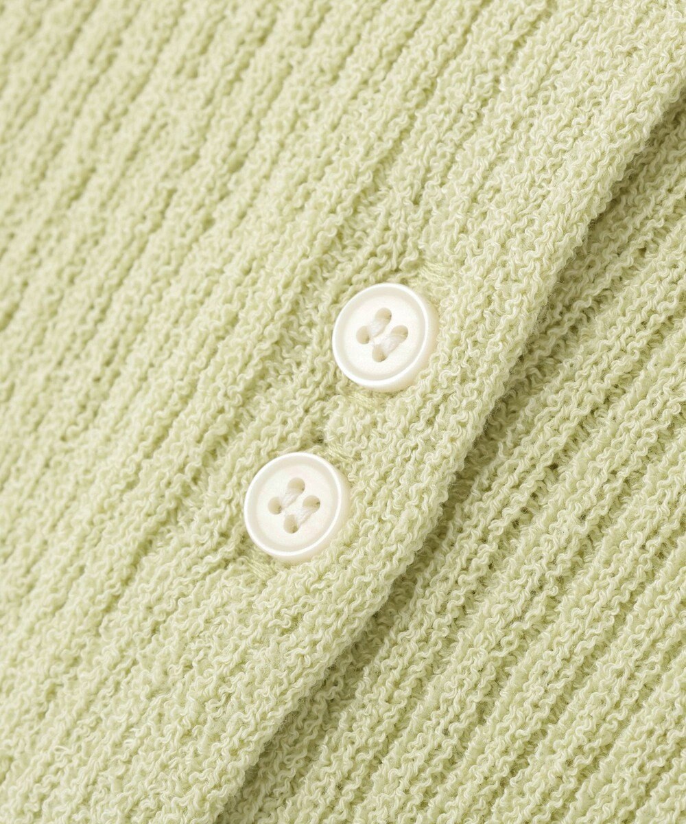 earth music&ecology 【予約】リブクロップドカーディガン 