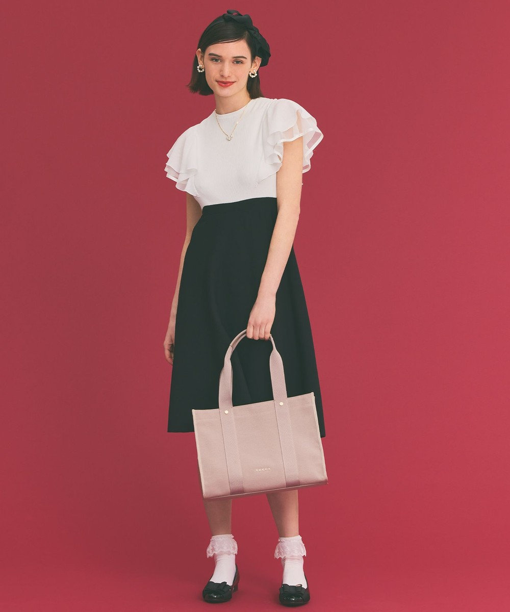 TOCCA TRIM RIBBON A4TOTE A4トートバッグ 