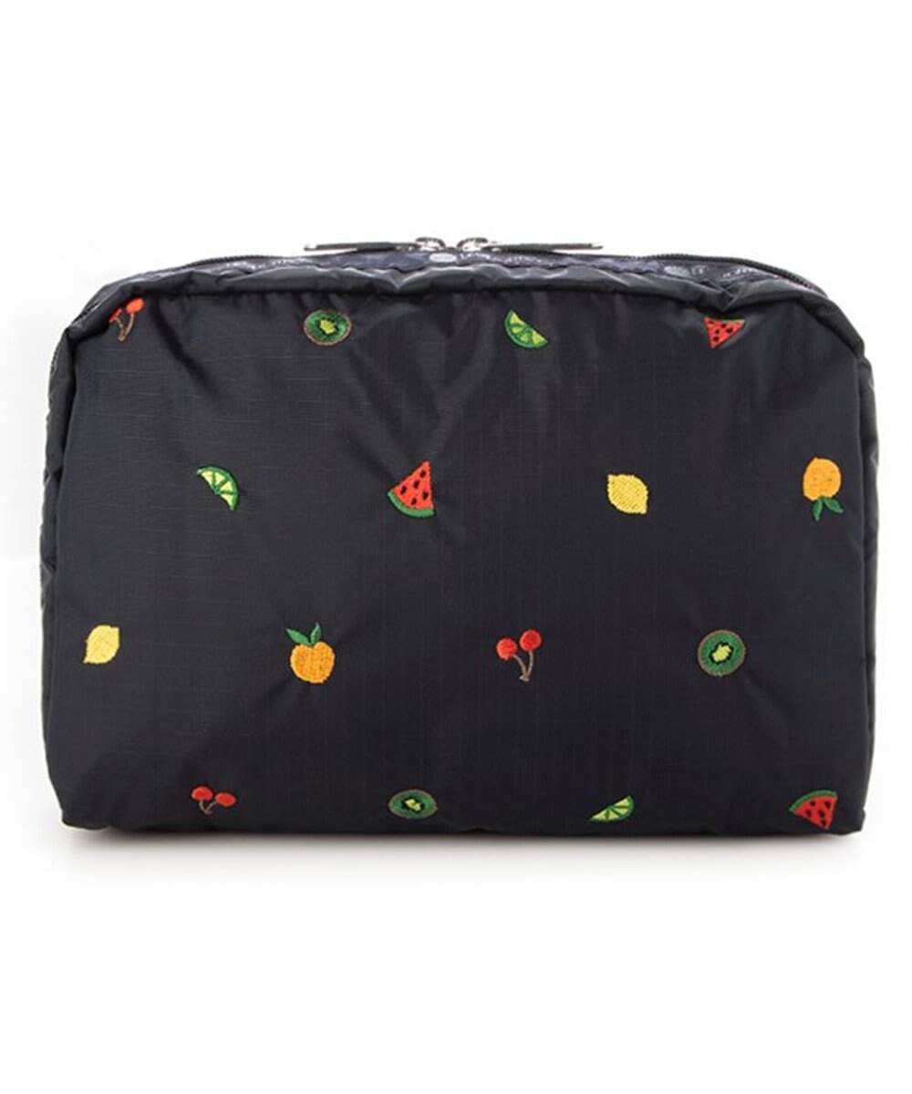 LeSportsac EXTRA LARGE RECTANGULAR COSMETIC/ミックスドフルーツエンブロイダリー 