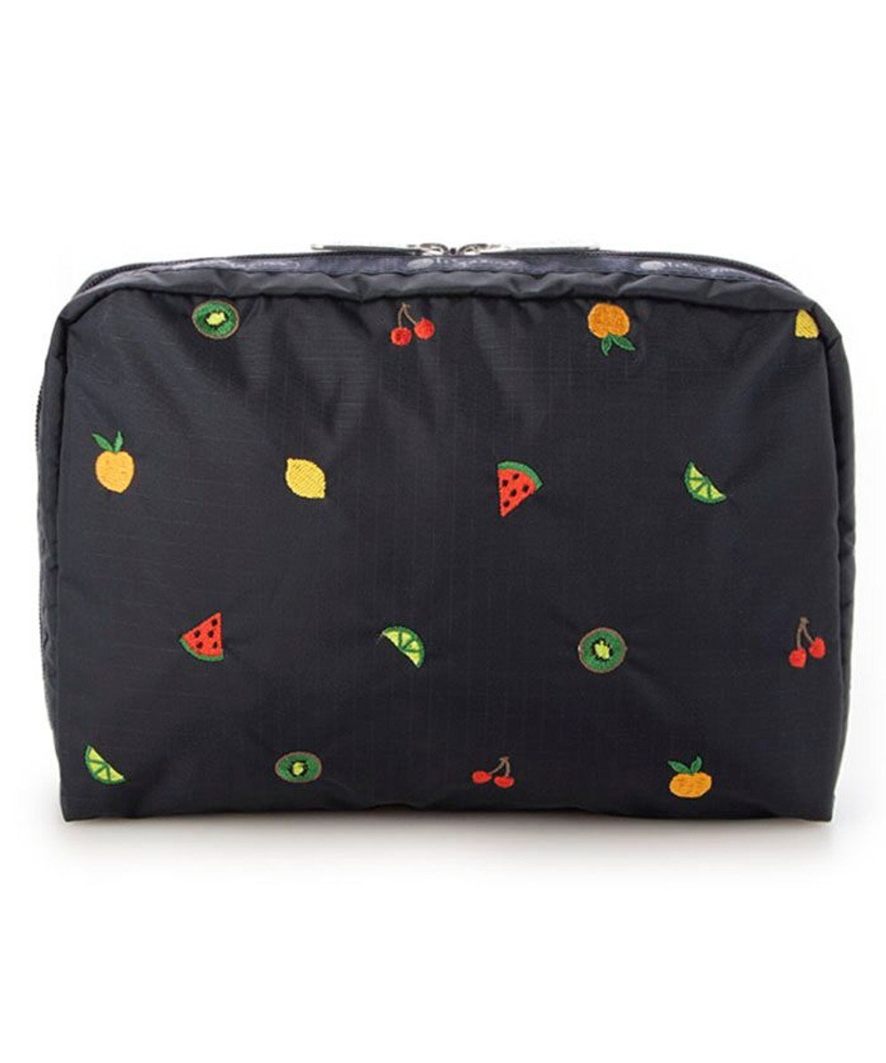 LeSportsac EXTRA LARGE RECTANGULAR COSMETIC/ミックスドフルーツエンブロイダリー 