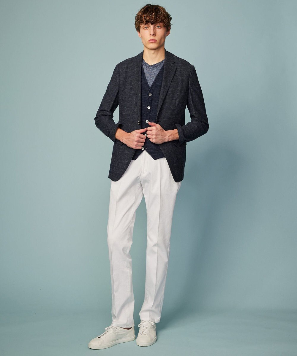 JOSEPH ABBOUD 【清涼感/軽量】リネンTOPピケ ジャケット 