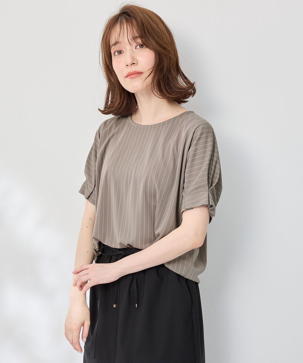 ANY 【洗濯機可】タックスリーブドルマンTシャツ 