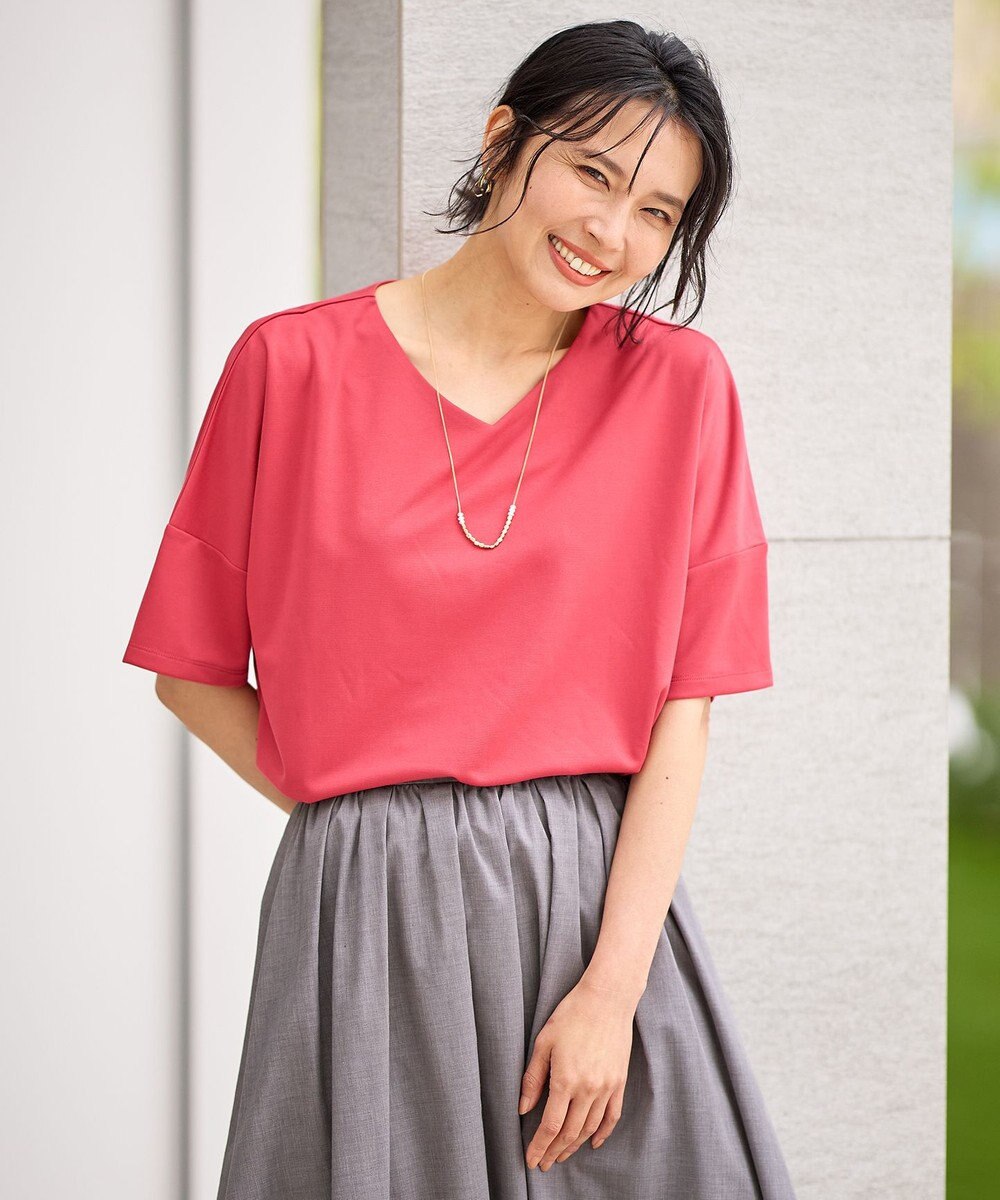 ANY ドライポンチVネックプルオーバー 