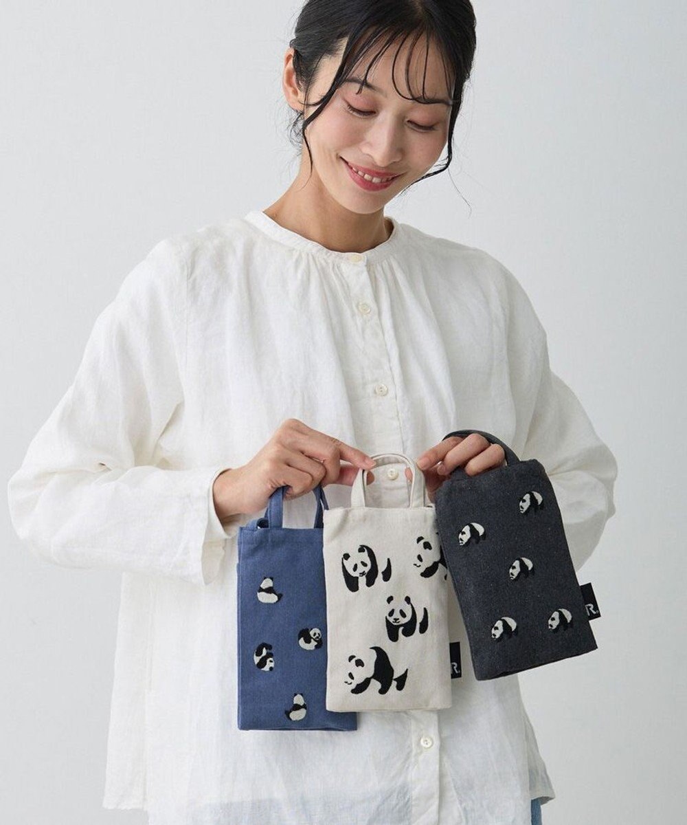 ROOTOTE 1279【スマホショルダー】CJ.ベビールー.パンダ.リサイクルコットン-A 