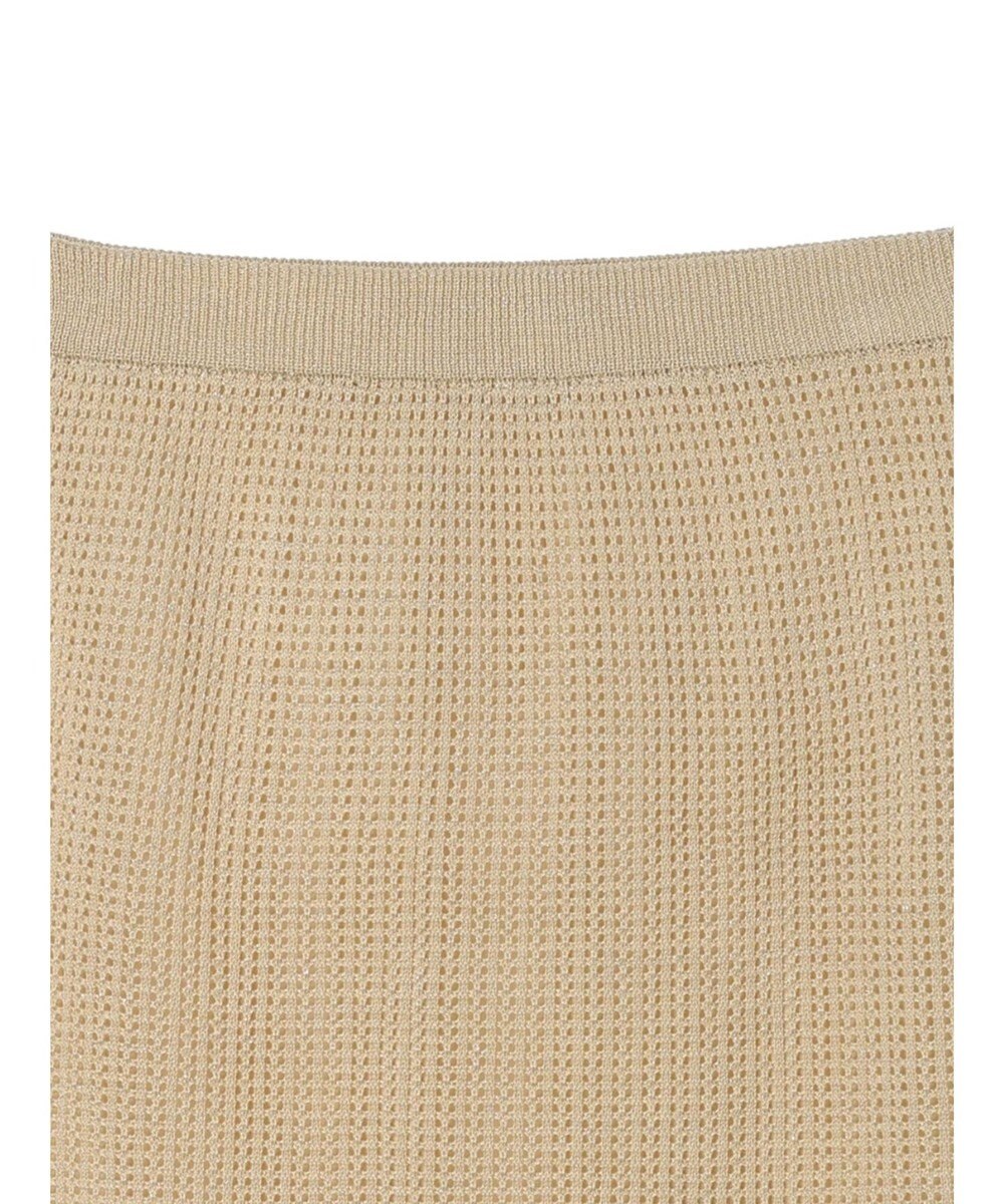 Green Parks ２ｗａｙ　メッシュ編みニットＩラインスカート（ペチ付き） 