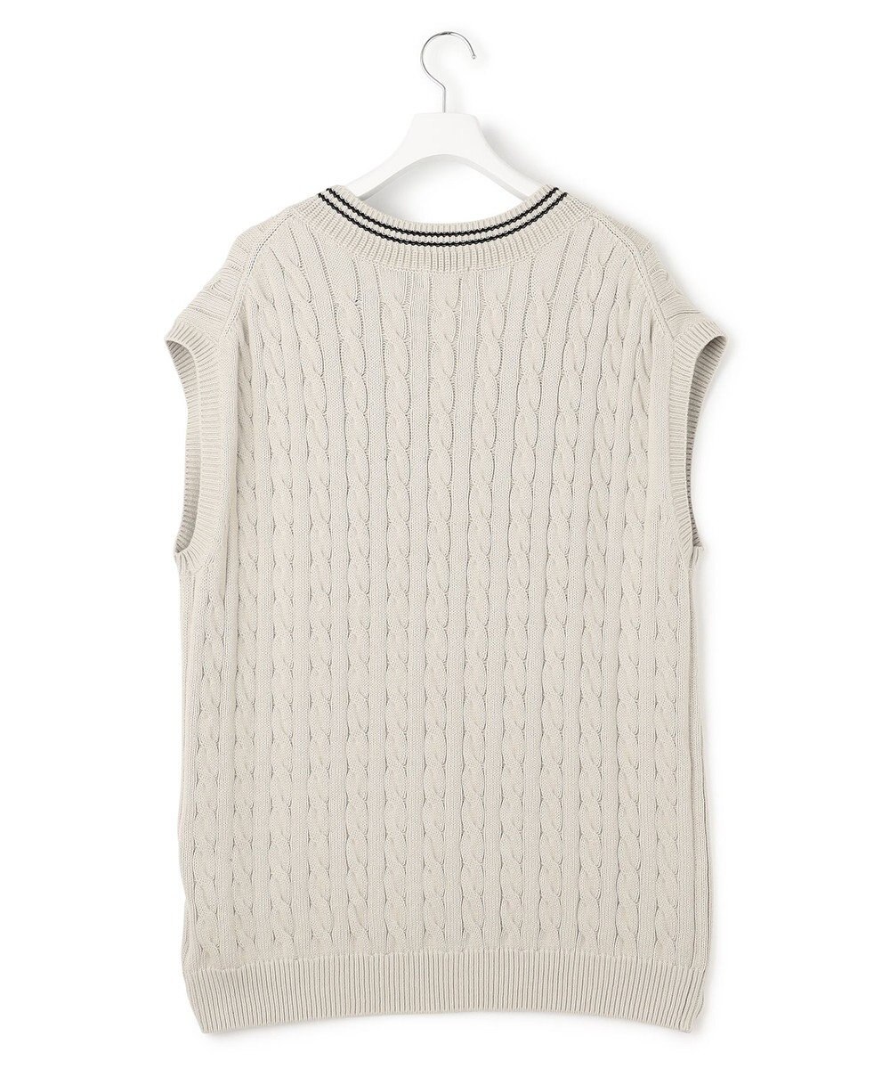 J.PRESS YORK STREET 【UNISEX】コットンケーブルチルデン ニットベスト 