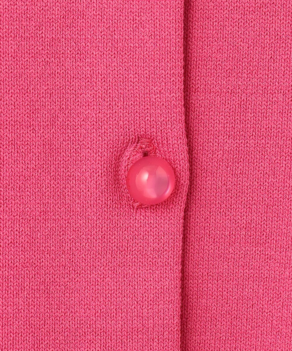 組曲 【5色展開・洗える】MINA半袖 カラーカーディガン 