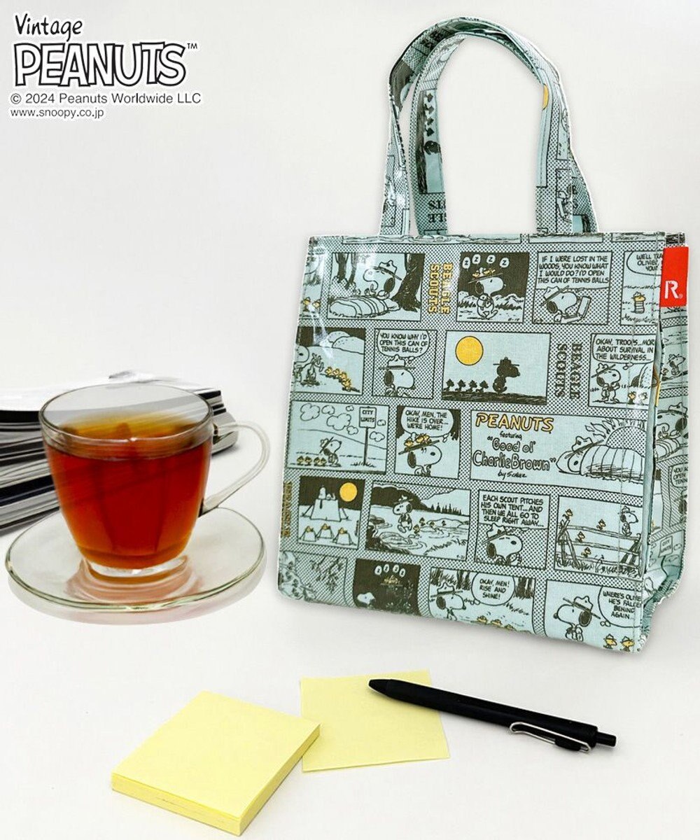 ROOTOTE 8600【スヌーピー】IP.スクエア.ラミネート.ピーナッツ-9H 