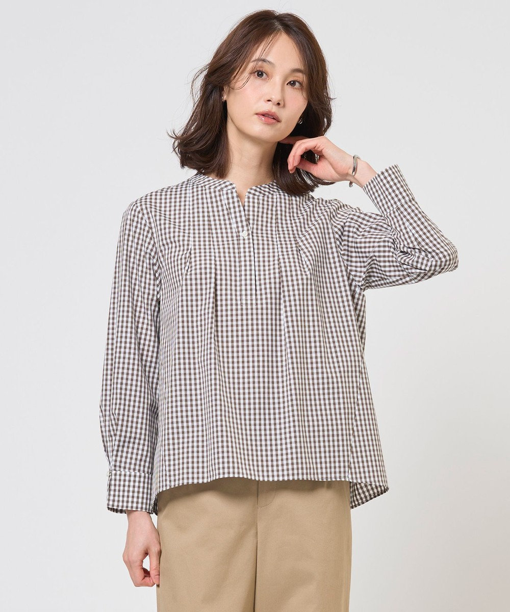J.PRESS LADIES L 【WEB限定カラーあり】コンパクトエステネージュ スキッパー ブラウス 