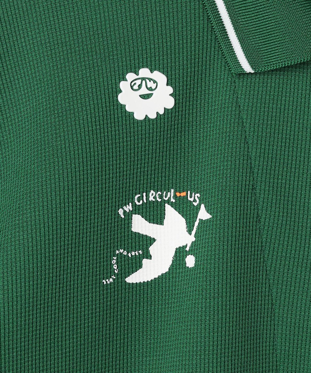 PW CIRCULUS 【WOMEN】ミニワッフル鹿の子ポロ ゴルフウェア レディース 