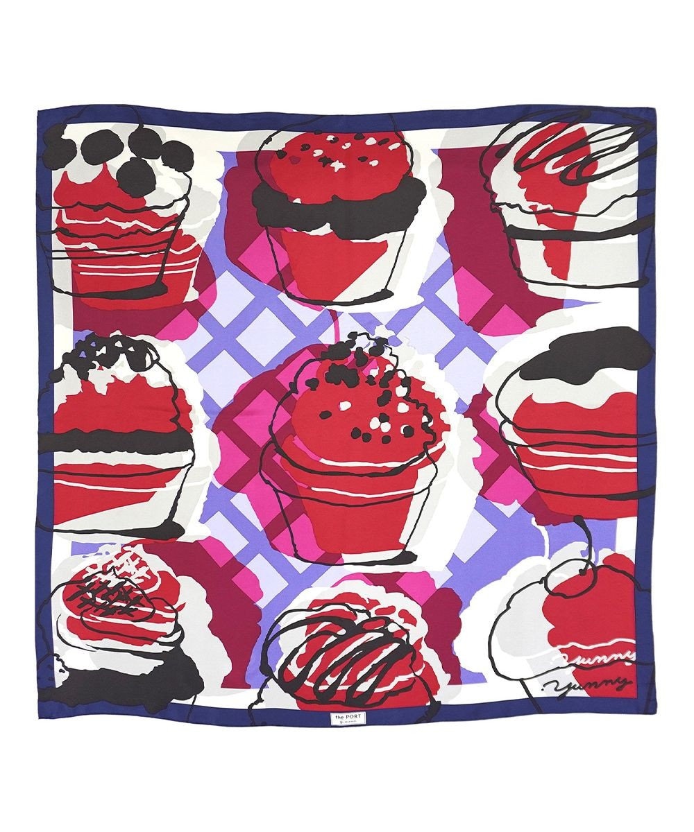 Marca ＜春の新色！＞【the PORT by marca】 CAKE 大判 シルクツイル スカーフ 