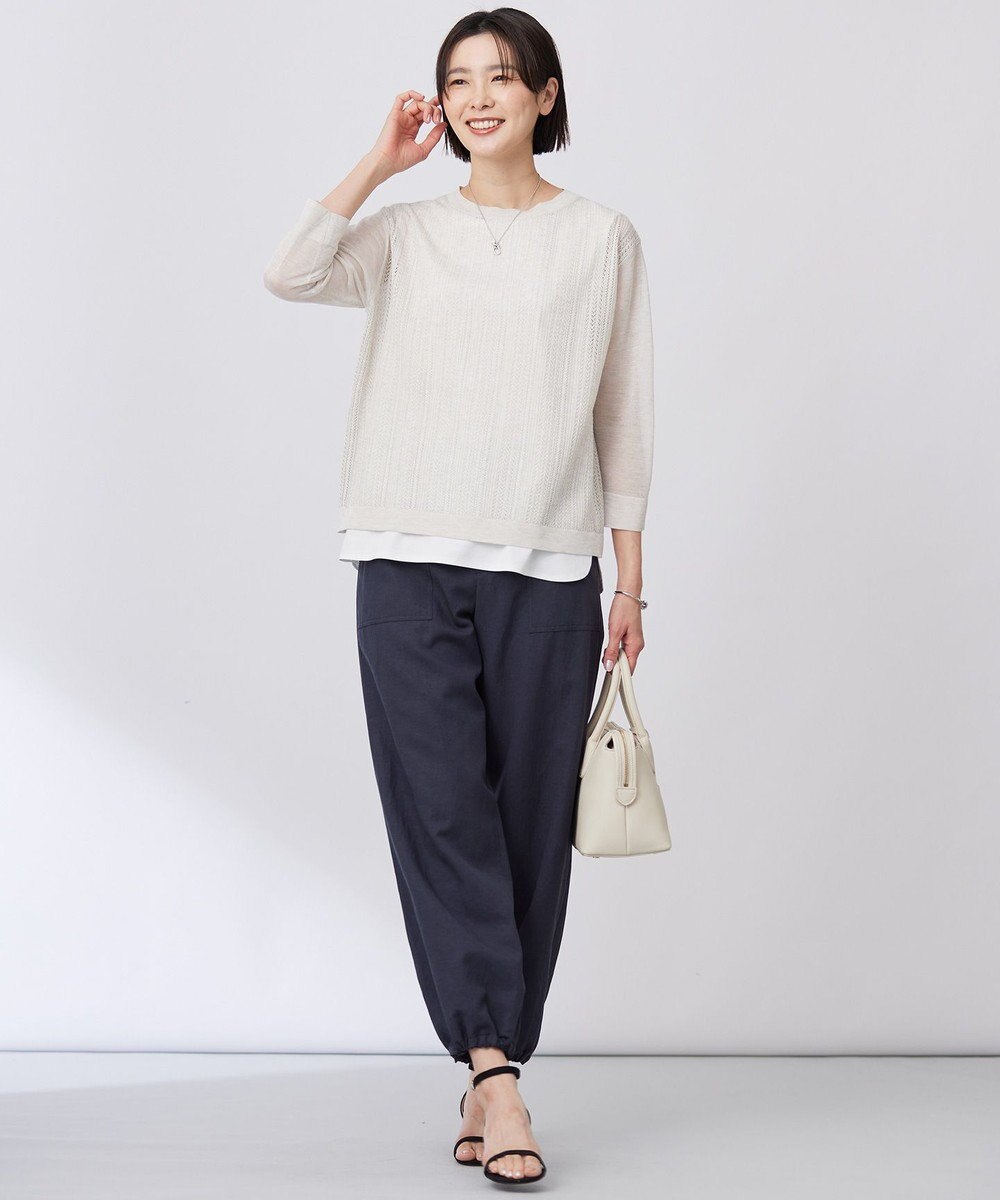 J.PRESS LADIES 【WEB限定カラーあり・洗える】Vis/Peスパーク シアー ニット 