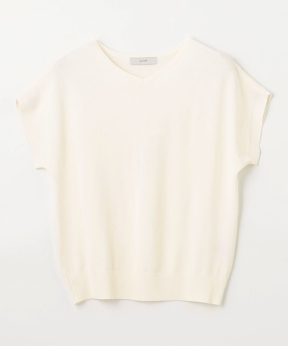 ANY L ハーフスリーブニット 