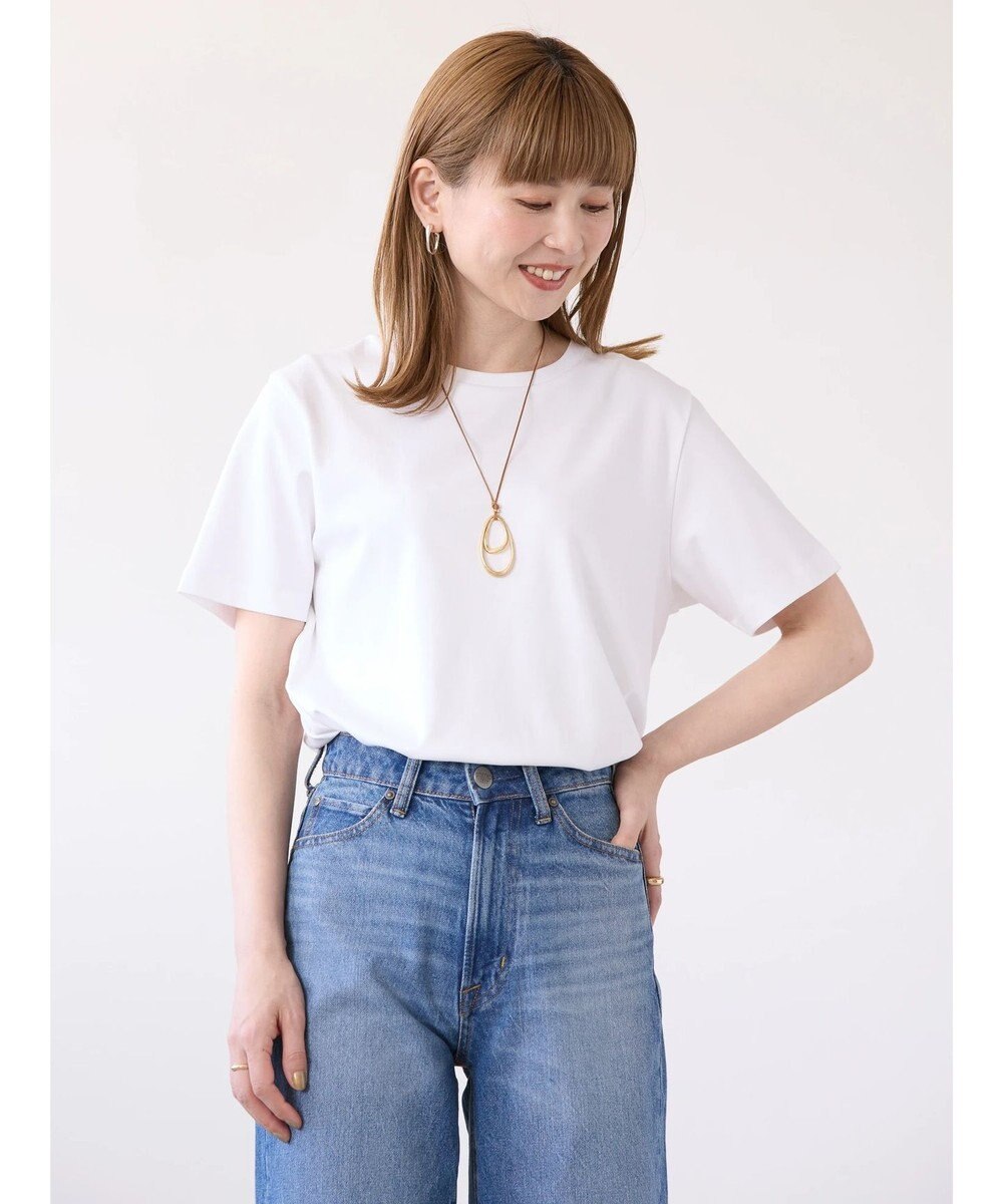 AMERICAN HOLIC キレイＣＯＴＴＯＮクルーネックカットプルオーバー 