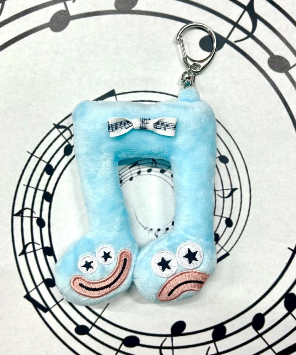 WEGO るんるん音符モンスターぬいぐるみキーホルダー 