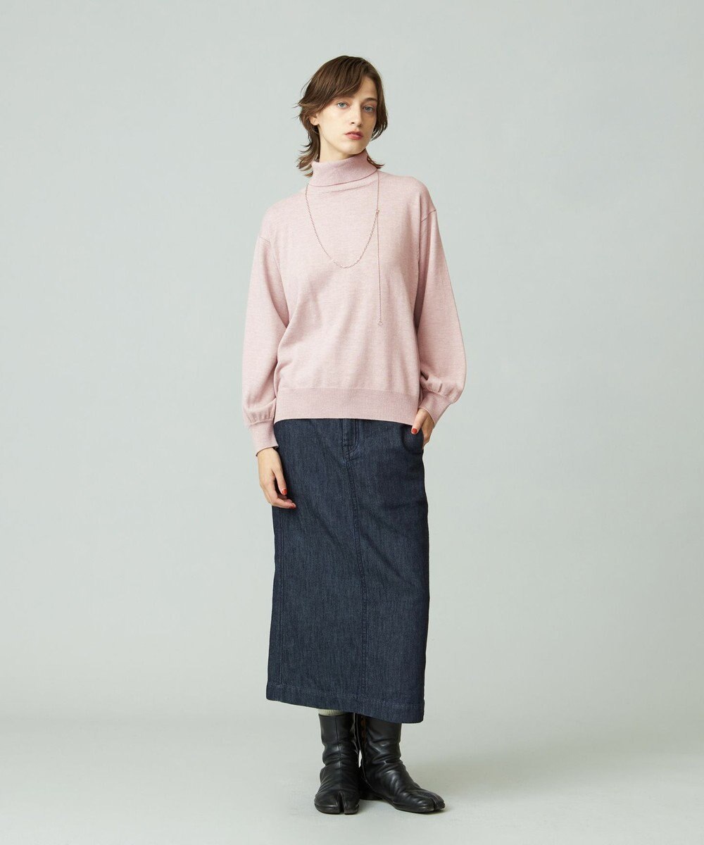 J.PRESS YORK STREET 【WOMEN】ANTI PILLING WOOL ロールネックニット 