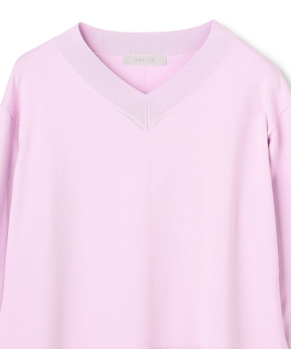 UNFILO マイビューティニット Vネック 